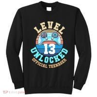 Level 13 Unlocked Video Game 13th Birthday Sweatshirt thumb 0