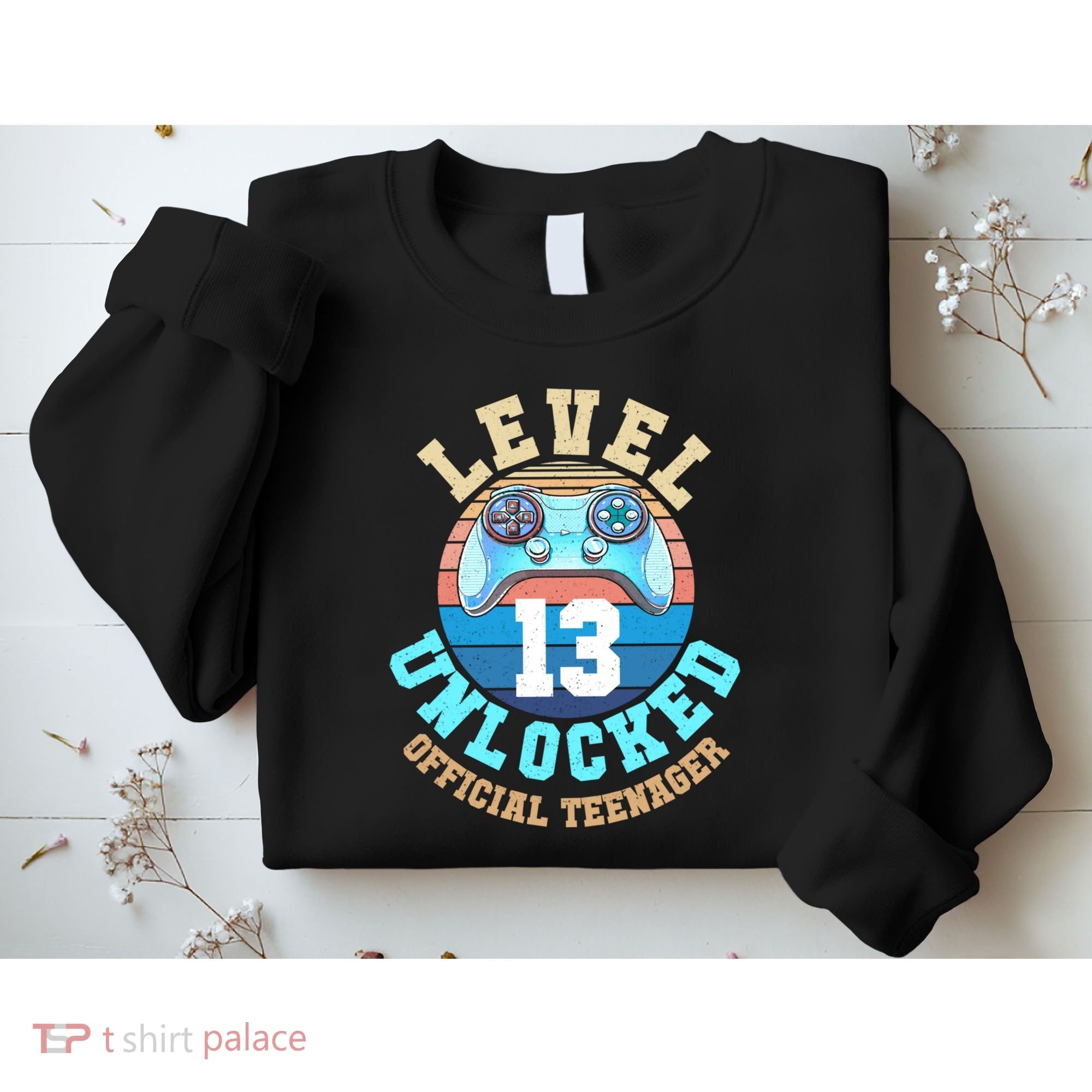 Level 13 Unlocked Video Game 13th Birthday Sweatshirt