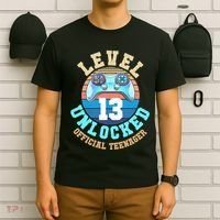 Level 13 Unlocked Video Game 13th Birthday T-Shirt thumb 6