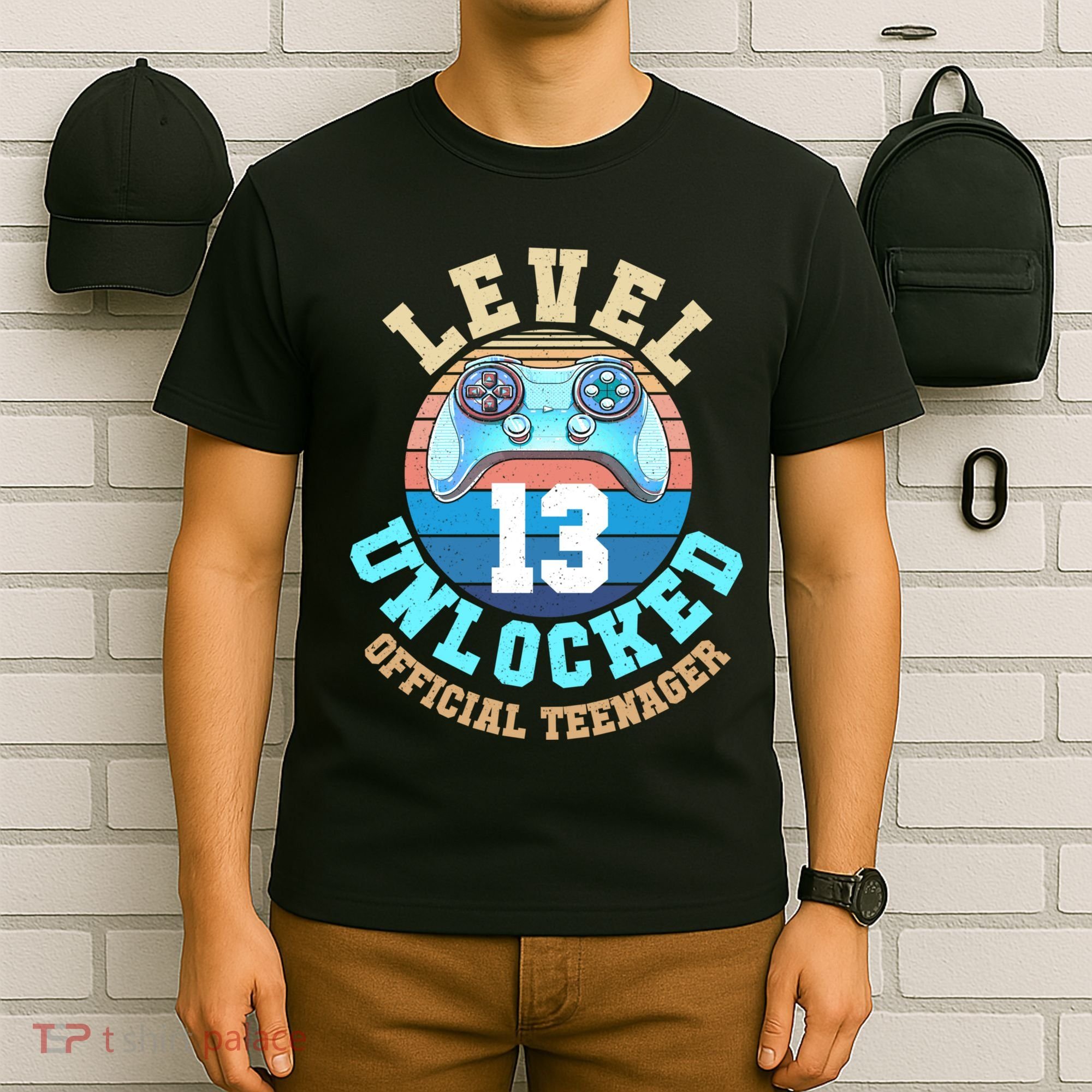 Level 13 Unlocked Video Game 13th Birthday T-Shirt