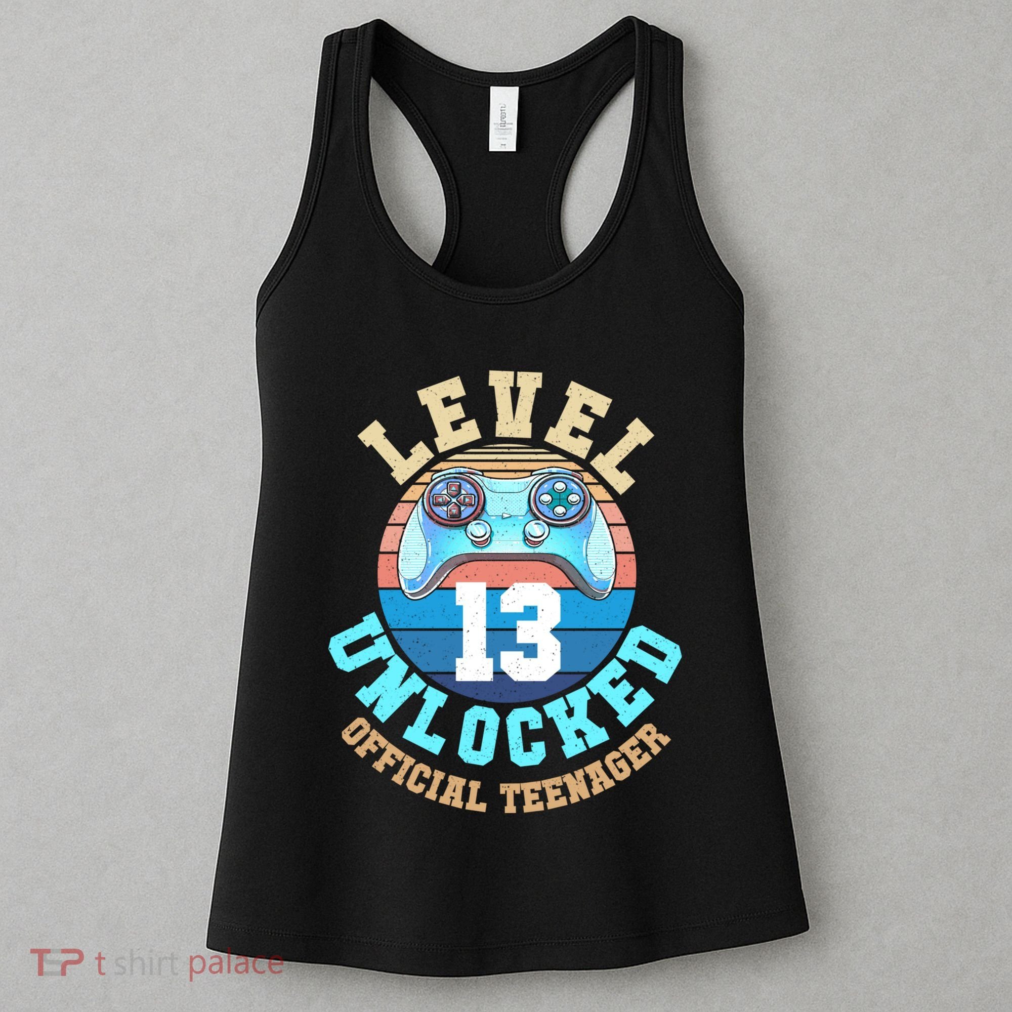 Level 13 Unlocked Video Game 13th Birthday Women's Tank Top