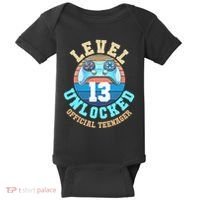 Level 13 Unlocked Video Game 13th Birthday Baby Bodysuit thumb 0