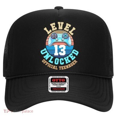 Level 13 Unlocked Video Game 13th Birthday Hat