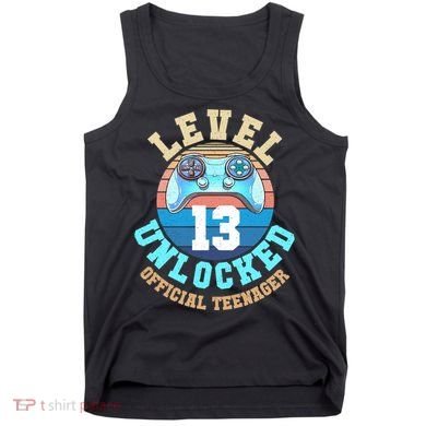 Level 13 Unlocked Video Game 13th Birthday Tank Top