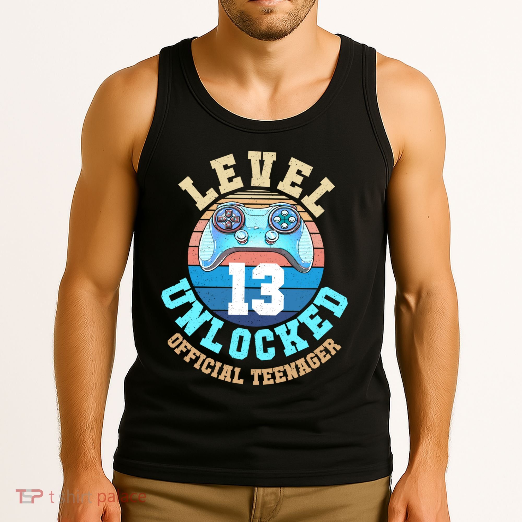 Level 13 Unlocked Video Game 13th Birthday Tank Top