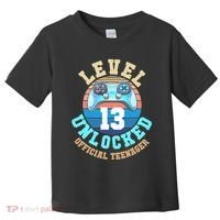 Level 13 Unlocked Video Game 13th Birthday Toddler T-Shirt thumb 0