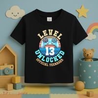 Level 13 Unlocked Video Game 13th Birthday Toddler T-Shirt thumb 3