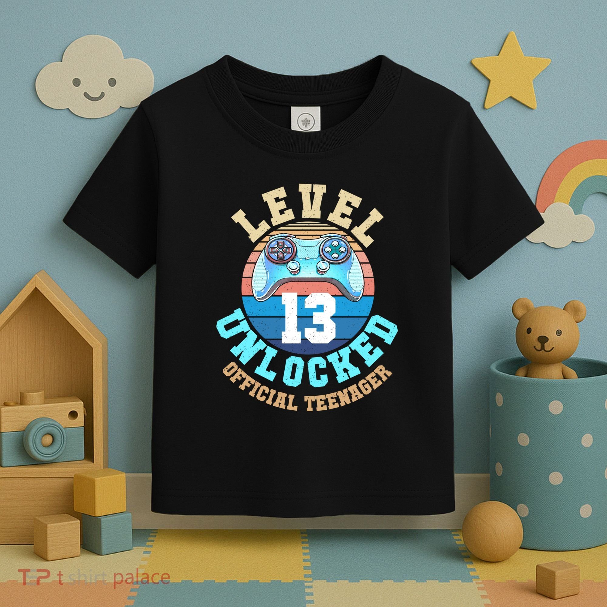 Level 13 Unlocked Video Game 13th Birthday Toddler T-Shirt