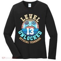 Level 13 Unlocked Video Game 13th Birthday Women's Long Sleeve Shirt thumb 0