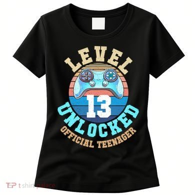 Level 13 Unlocked Video Game 13th Birthday Women's T-Shirt