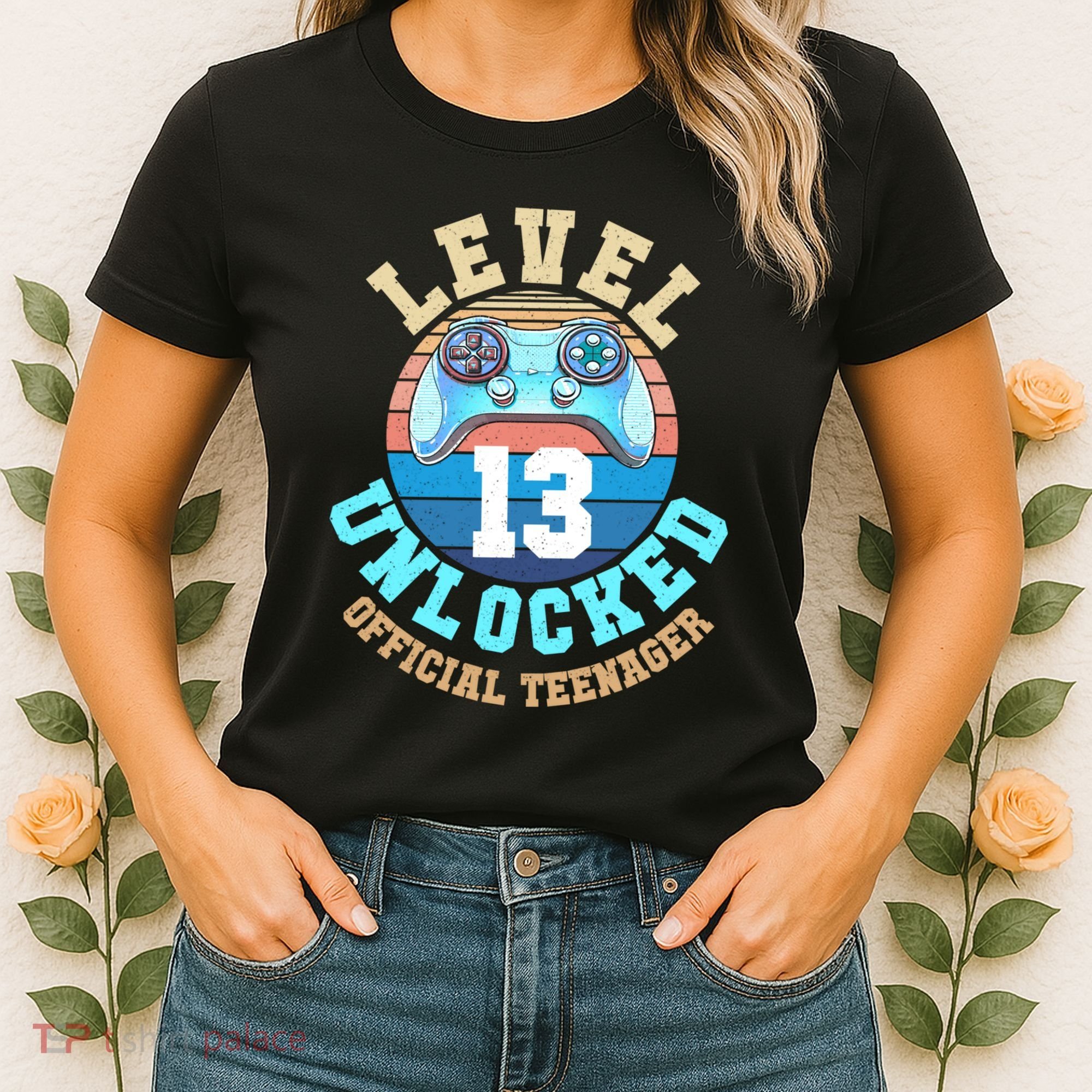 Level 13 Unlocked Video Game 13th Birthday Women's T-Shirt