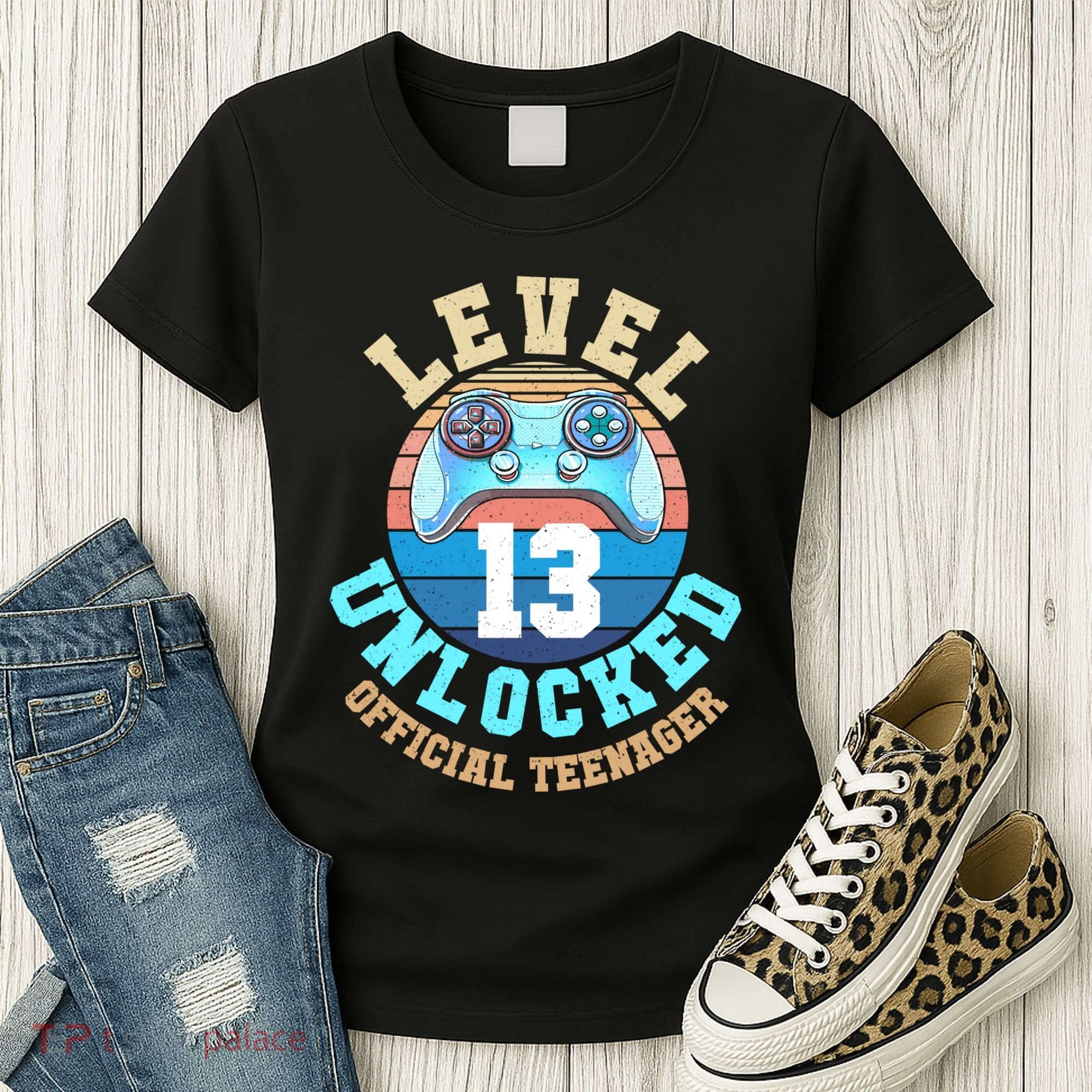 Level 13 Unlocked Video Game 13th Birthday Women's T-Shirt