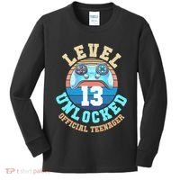 Level 13 Unlocked Video Game 13th Birthday Kids Long Sleeve Shirt thumb 0
