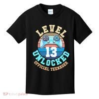 Level 13 Unlocked Video Game 13th Birthday Kids T-Shirt thumb 0