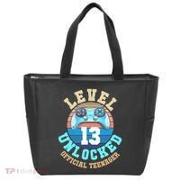Level 13 Unlocked Video Game 13th Birthday Tote Bag thumb 0