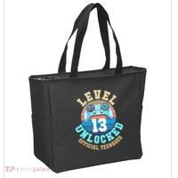 Level 13 Unlocked Video Game 13th Birthday Tote Bag thumb 2
