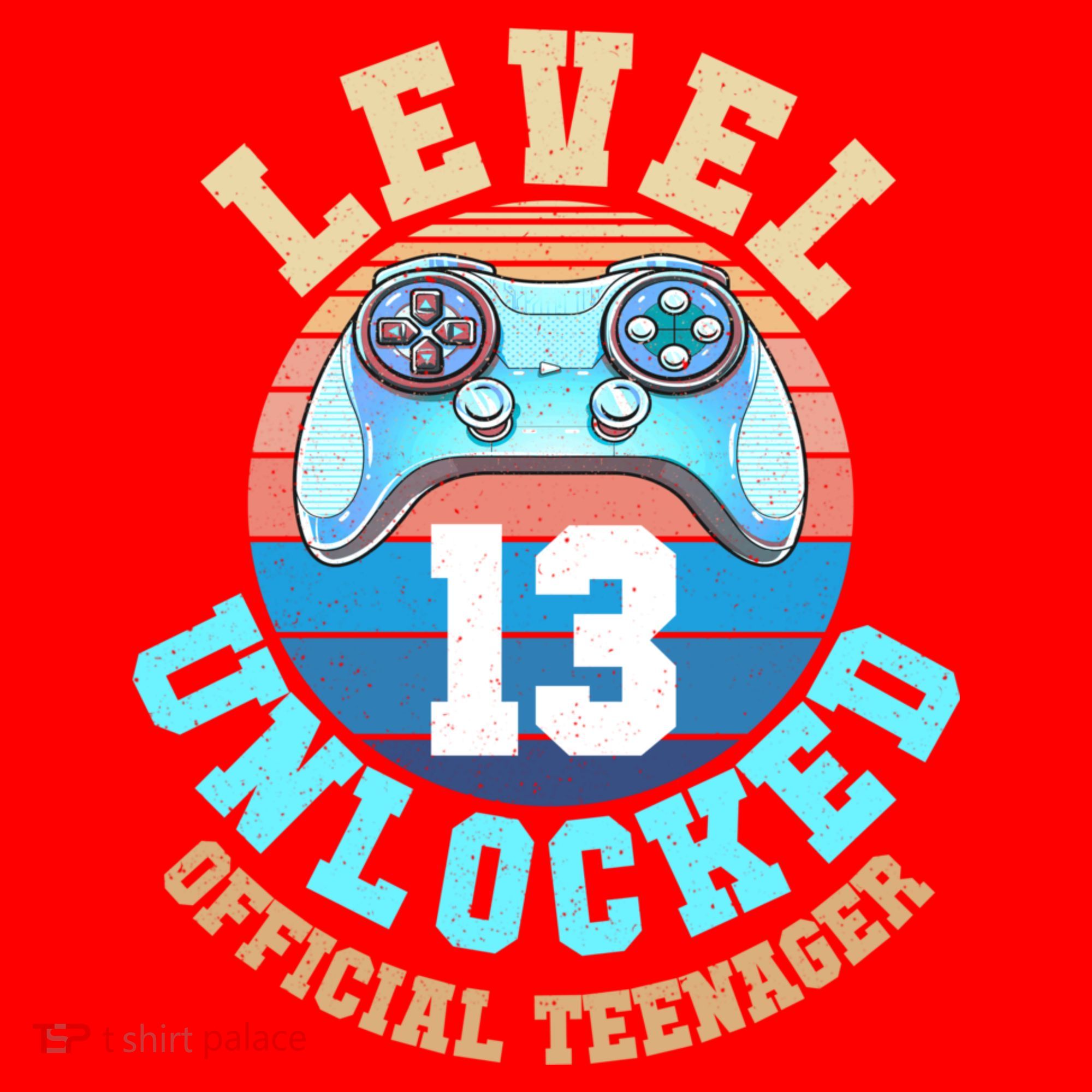 Level 13 Unlocked Video Game 13th Birthday Santa Hat