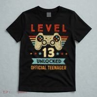 Level 13 Unlocked Teenager 13th Birthday Funny Gamer T-Shirt thumb 5