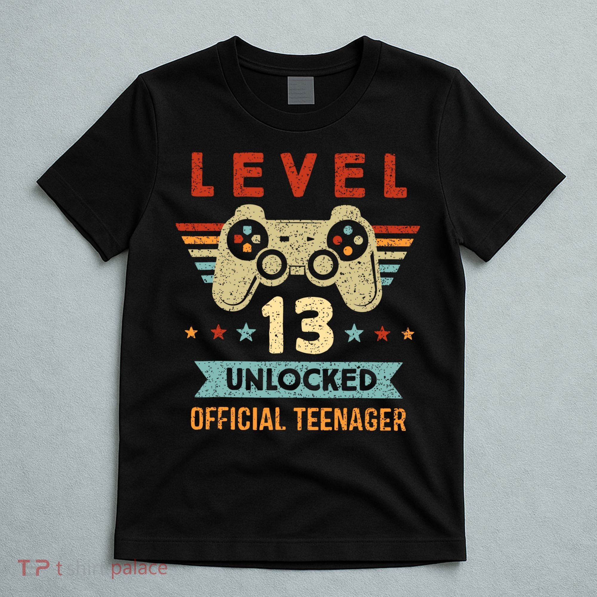 Level 13 Unlocked Teenager 13th Birthday Funny Gamer T-Shirt