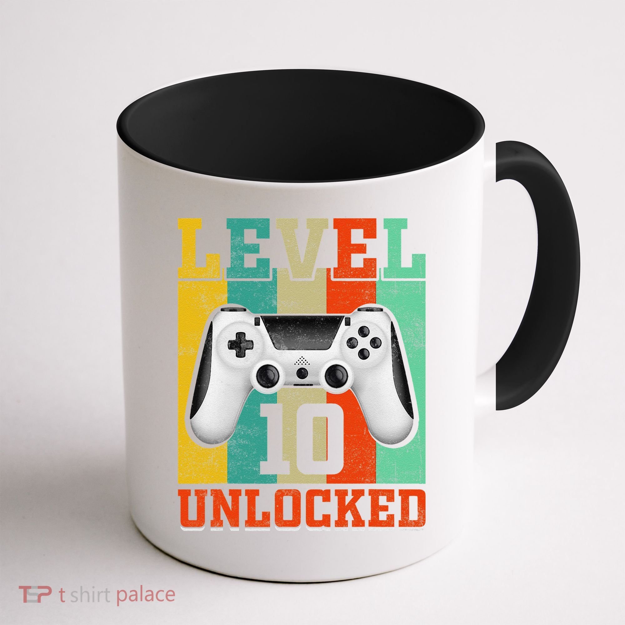 Level 10 Unlocked Birthday For 10 Years Old Gamer Bday Coffee Mug