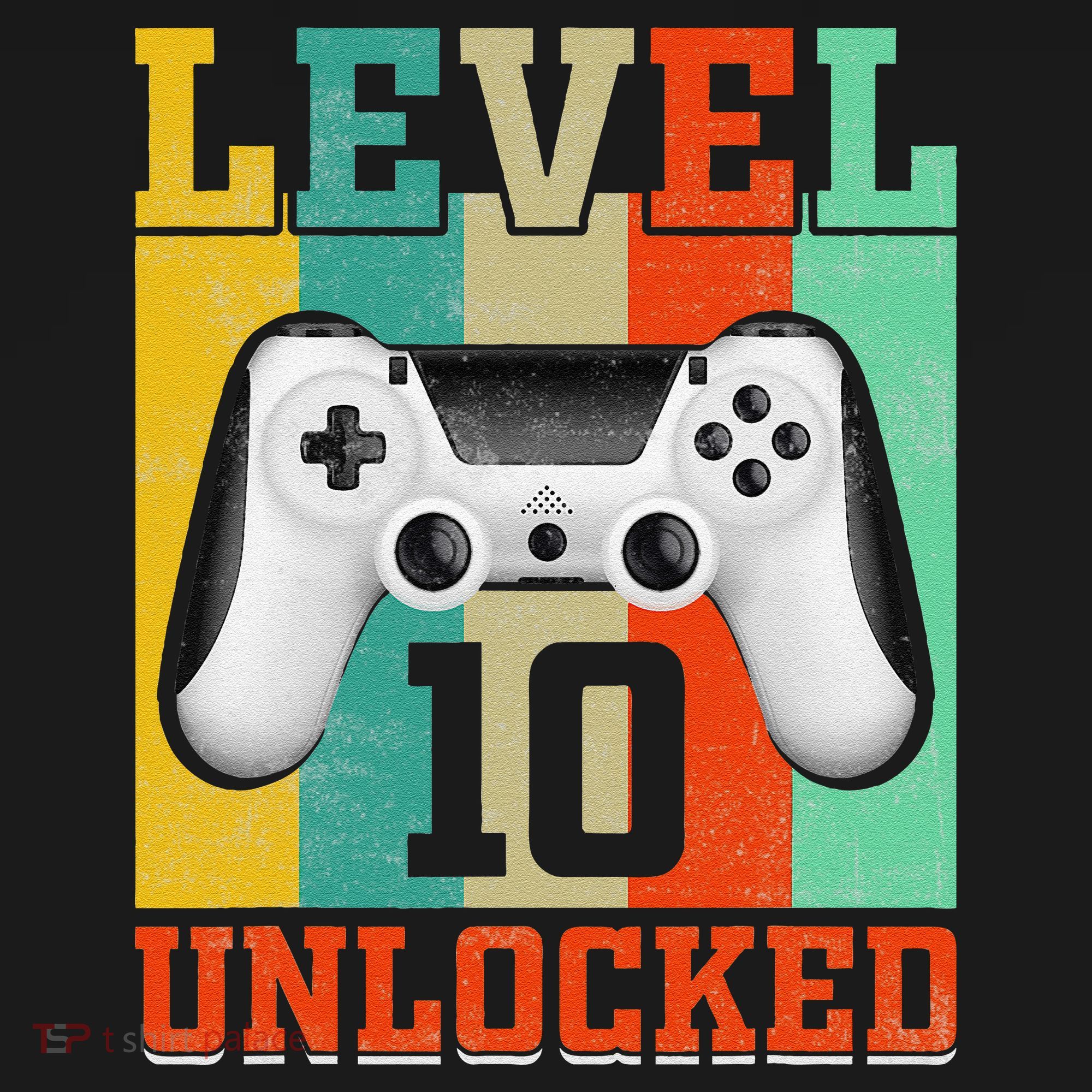 Level 10 Unlocked Birthday For 10 Years Old Gamer Bday Coaster