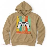 Level 10 Unlocked Birthday For 10 Years Old Gamer Bday Hoodie thumb 0