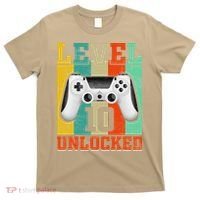 Level 10 Unlocked Birthday For 10 Years Old Gamer Bday T-Shirt thumb 0