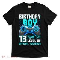 Level 13 Unlocked Video Game 13th Birthday Teenager T-Shirt thumb 0