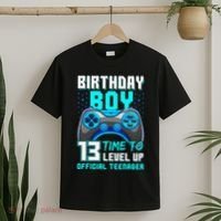 Level 13 Unlocked Video Game 13th Birthday Teenager T-Shirt thumb 2
