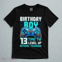 Level 13 Unlocked Video Game 13th Birthday Teenager T-Shirt thumb 5
