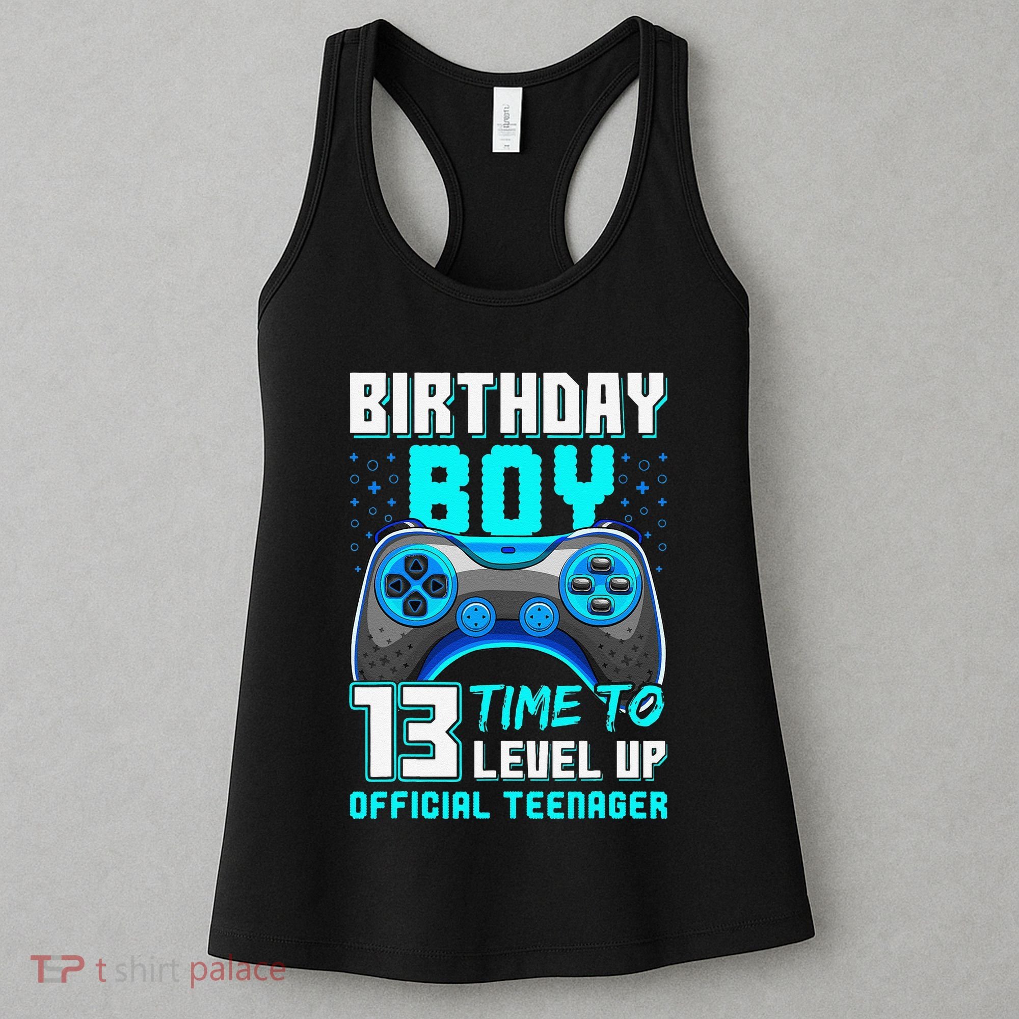 Level 13 Unlocked Video Game 13th Birthday Teenager Women's Tank Top