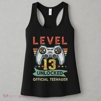 Level 13 Unlocked Officialnager 13th Birthday Gamer BDay Women's Tank Top thumb 3