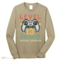 Level 13 Unlocked Officialnager 13th Birthday Gamer BDay Long Sleeve Shirt thumb 0