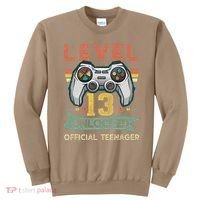Level 13 Unlocked Officialnager 13th Birthday Gamer BDay Sweatshirt thumb 0