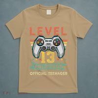 Level 13 Unlocked Officialnager 13th Birthday Gamer BDay T-Shirt thumb 5