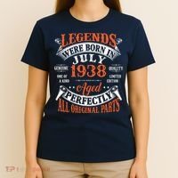 Legend 1938 Vintage 85th Birthday Born In July 1938 T-Shirt thumb 4
