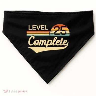 Level 25 Complete Wedding Anniversary USA-Made Doggie Bandana