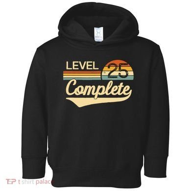Level 25 Complete Wedding Anniversary Toddler Hoodie
