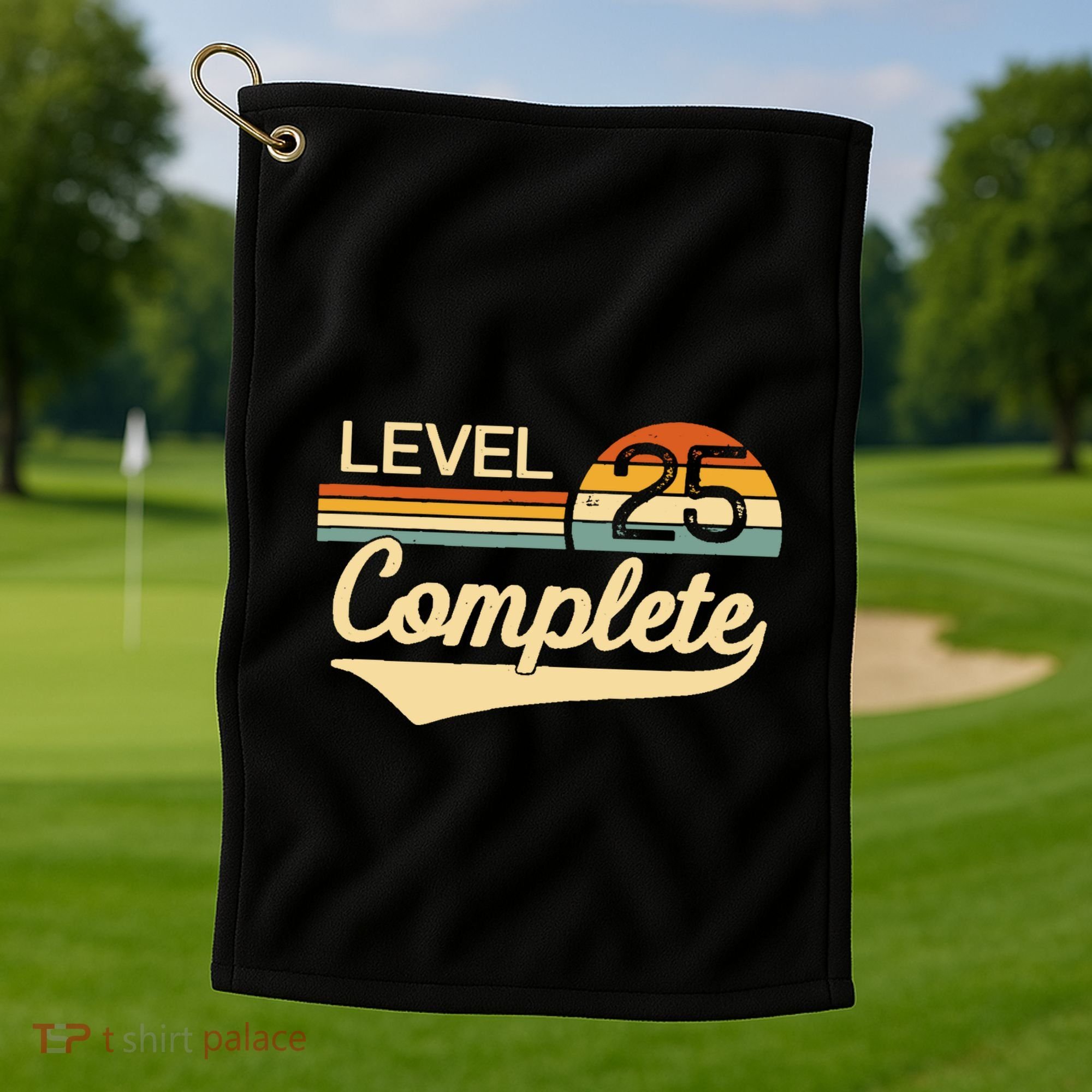Level 25 Complete Wedding Anniversary Golf Towel