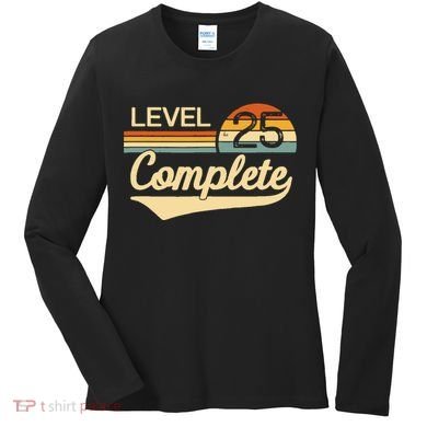 Level 25 Complete Wedding Anniversary Women's Long Sleeve Shirt