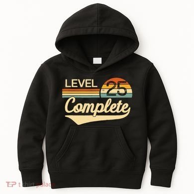 Level 25 Complete Wedding Anniversary Kids Hoodie