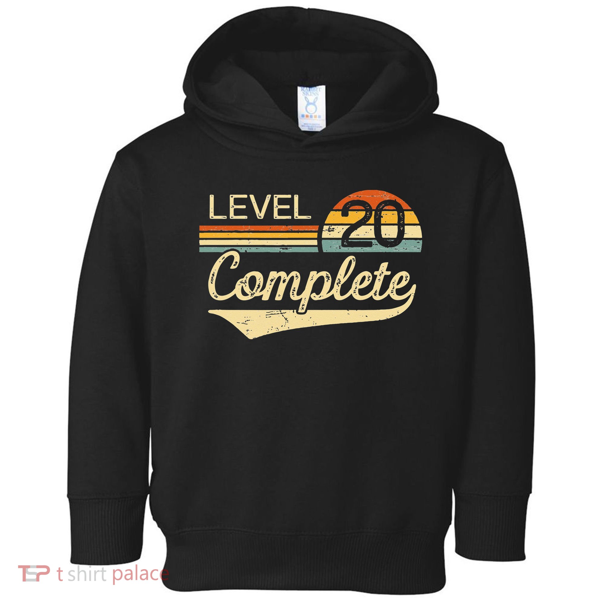 Level 20 Complete Vintage 20th Wedding Anniversary Toddler Hoodie