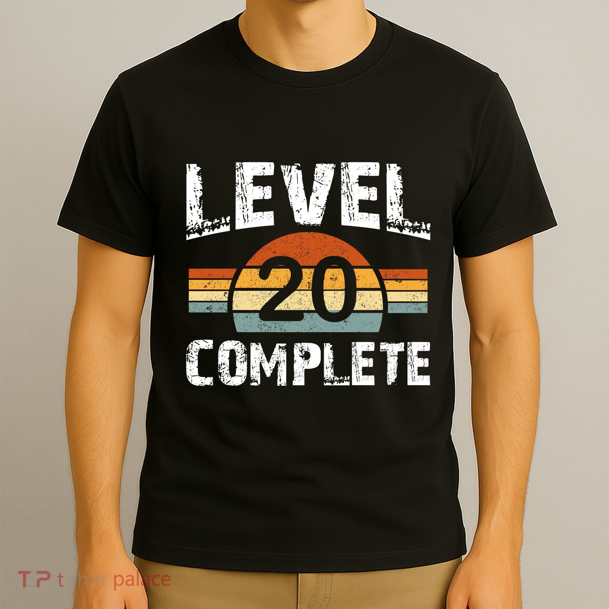 Level 20 Complete Vintage 20th Wedding Anniversary T-Shirt