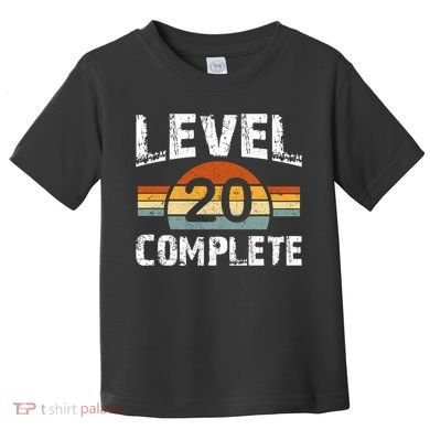 Level 20 Complete Vintage 20th Wedding Anniversary Toddler T-Shirt
