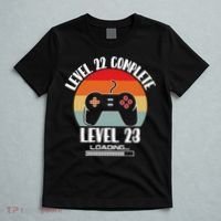 Level 22 Complete Level 23 Loading Vintage Birthday Video Game T-Shirt thumb 5