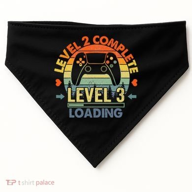 Level 2 Complete 2 Anniversary Gift 2nd Wedding Anniversary USA-Made Doggie Bandana