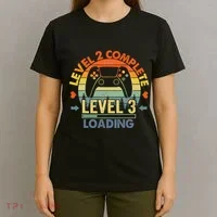 Level 2 Complete 2 Anniversary Gift 2nd Wedding Anniversary T-Shirt thumb 4