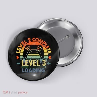 Level 2 Complete 2 Anniversary Gift 2nd Wedding Anniversary Button