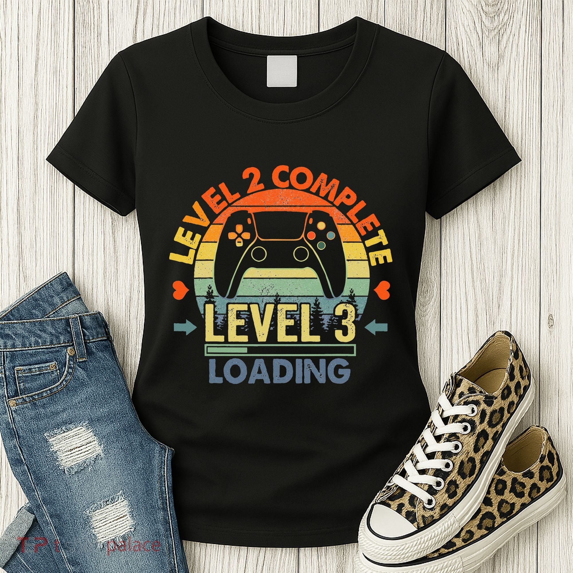 Level 2 Complete 2 Anniversary Gift 2nd Wedding Anniversary Women's T-Shirt