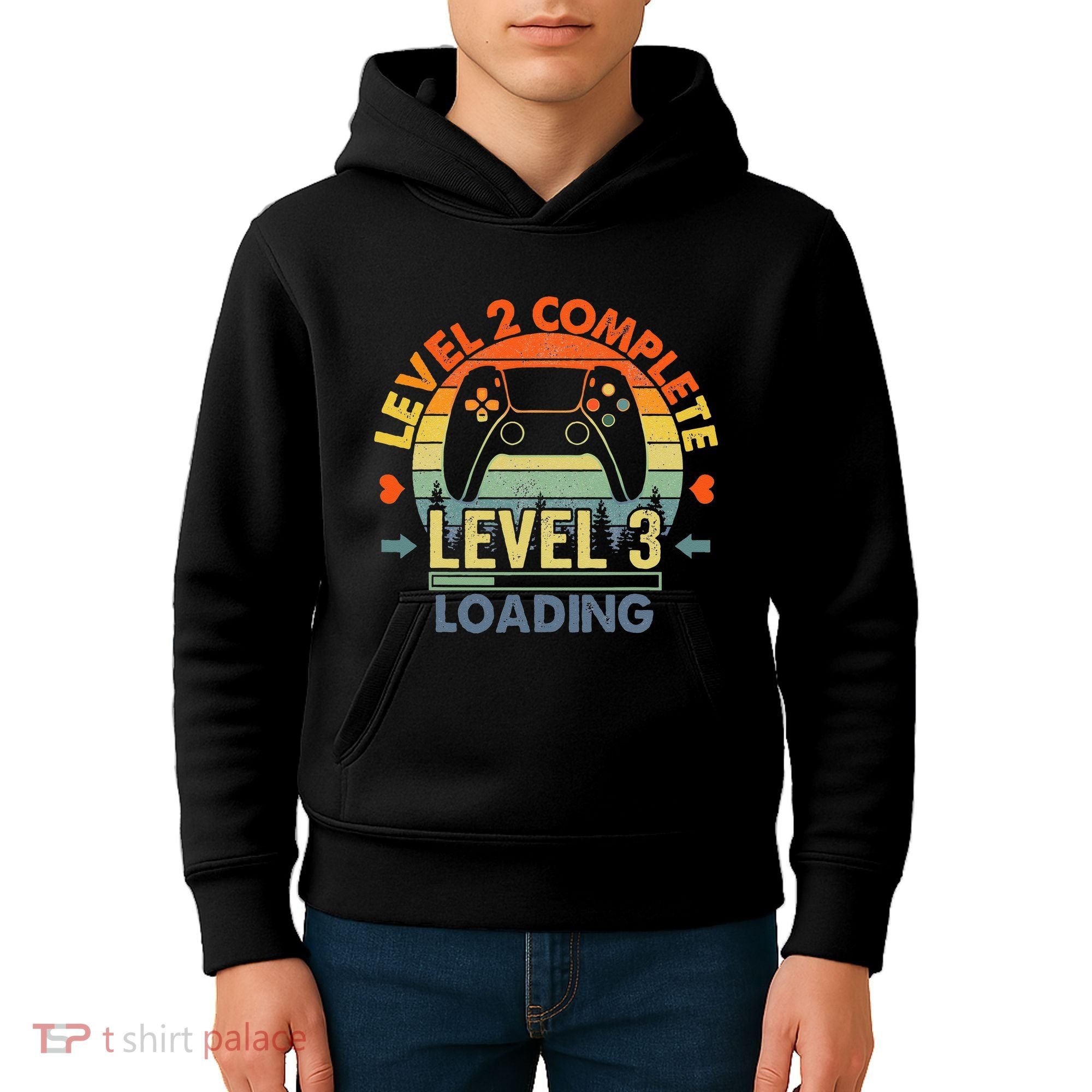 Level 2 Complete 2 Anniversary Gift 2nd Wedding Anniversary Kids Hoodie